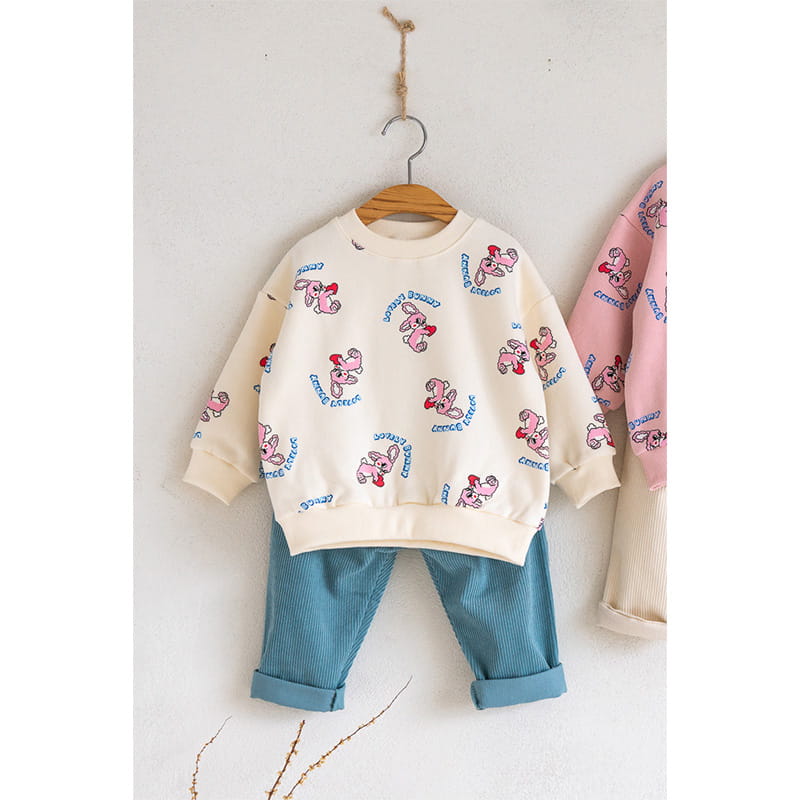 Raykids - Korean Children Fashion - #prettylittlegirls - Bunny Panpan Top Bottom Set