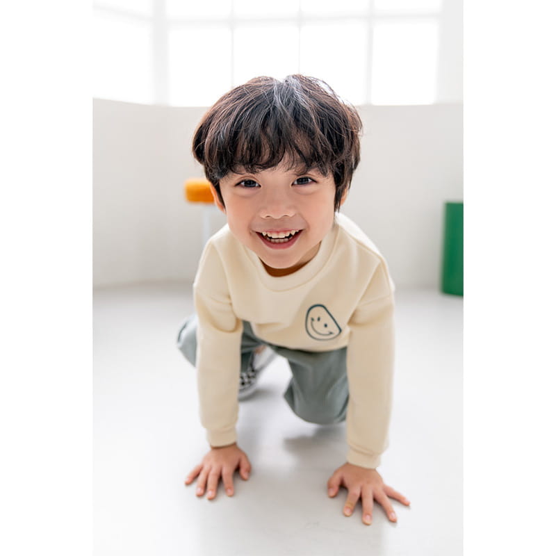 Raykids - Korean Children Fashion - #todddlerfashion - Smile Fleece Tee - 6
