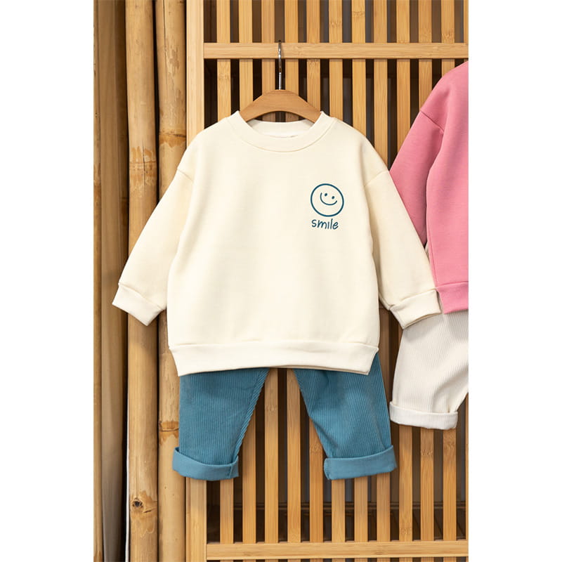 Raykids - Korean Children Fashion - #toddlerclothing - Smile Fleece Tee - 7