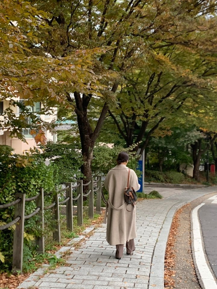 Renouveau - Korean Women Fashion - #restrostyle - Wool Herringbone Coat - 5