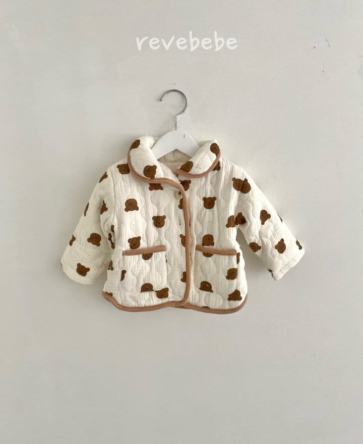 Reve Kid - Korean Baby Fashion - #babyclothing - Bear Velvet Jacket