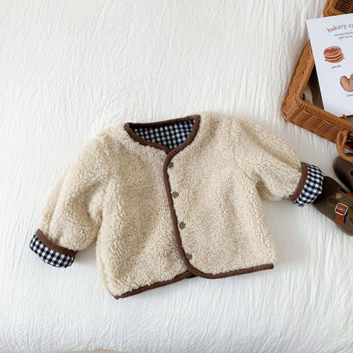 Reve Kid - Korean Baby Fashion - #babyoninstagram - Reversible Check Bbogle Jacket - 2