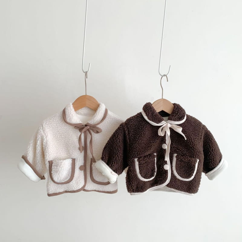 Reve Kid - Korean Baby Fashion - #babyoutfit - Bebe Ribbon Bbogle Jacket - 3