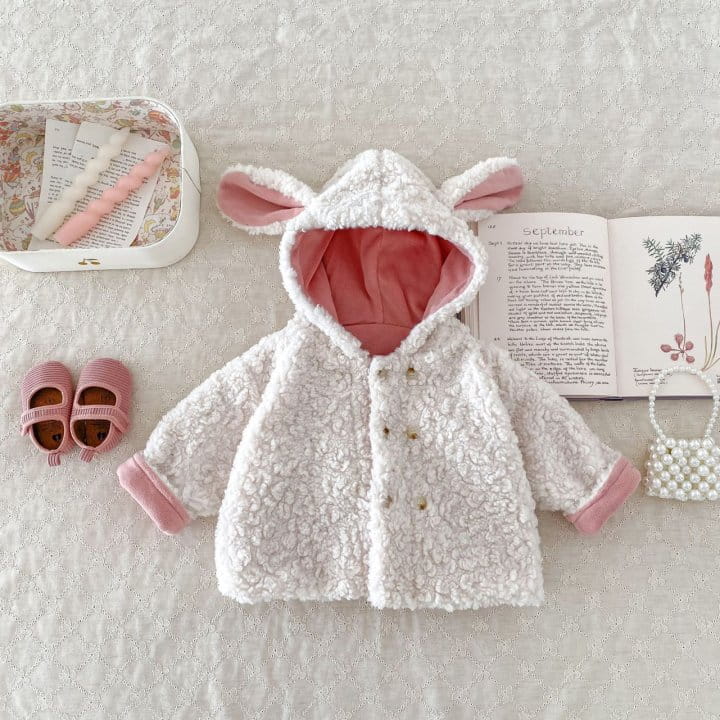 Reve Kid - Korean Baby Fashion - #babyoutfit - Bbogle Rabbit Coat