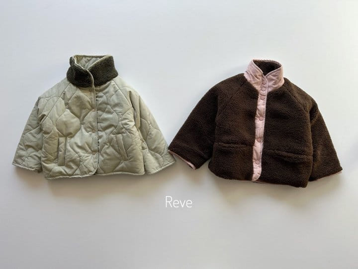 Reve Kid - Korean Children Fashion - #magicofchildhood - Quilting Bbogle Reversible Jacket - 3