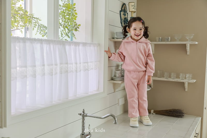 Rica - Korean Children Fashion - #minifashionista - Natural Top Bottom Set - 3