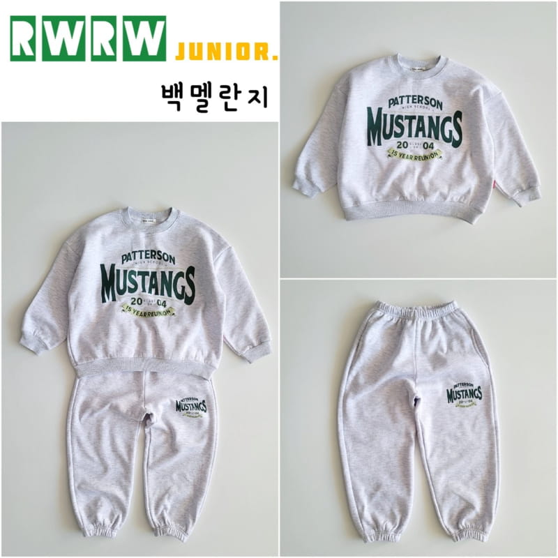 Riwoo Riwoo - Korean Junior Fashion - #kidsshorts - Musthang Top Bottom Set - 2