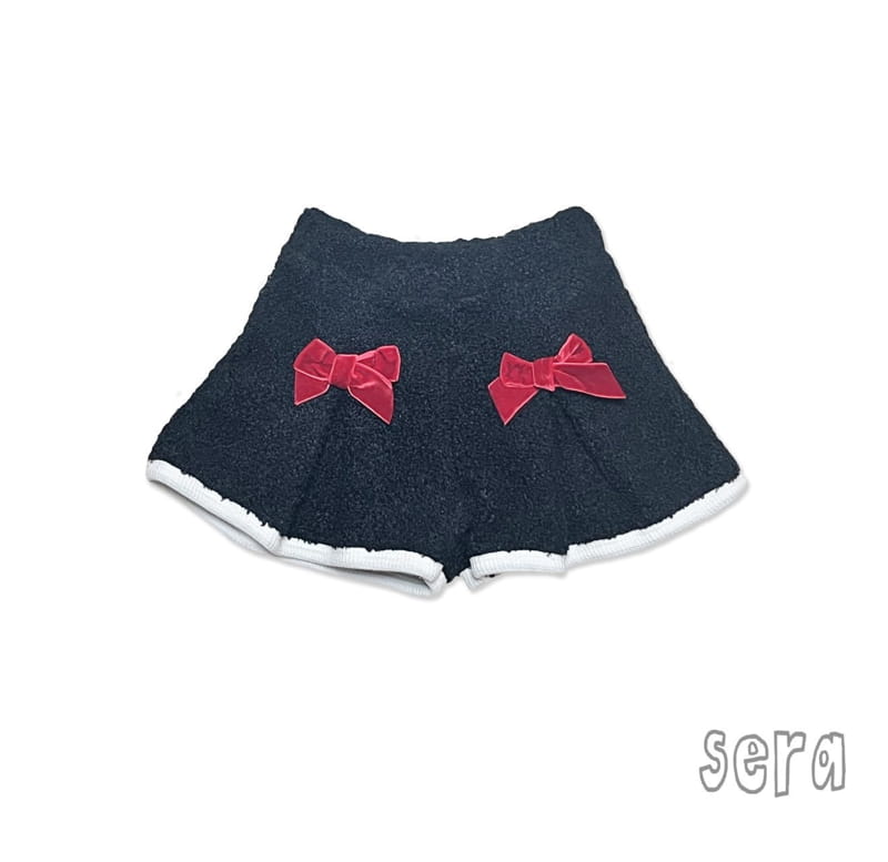 Sera - Korean Children Fashion - #childofig - Ribbon Point Wrinkle Skirt Pants - 8