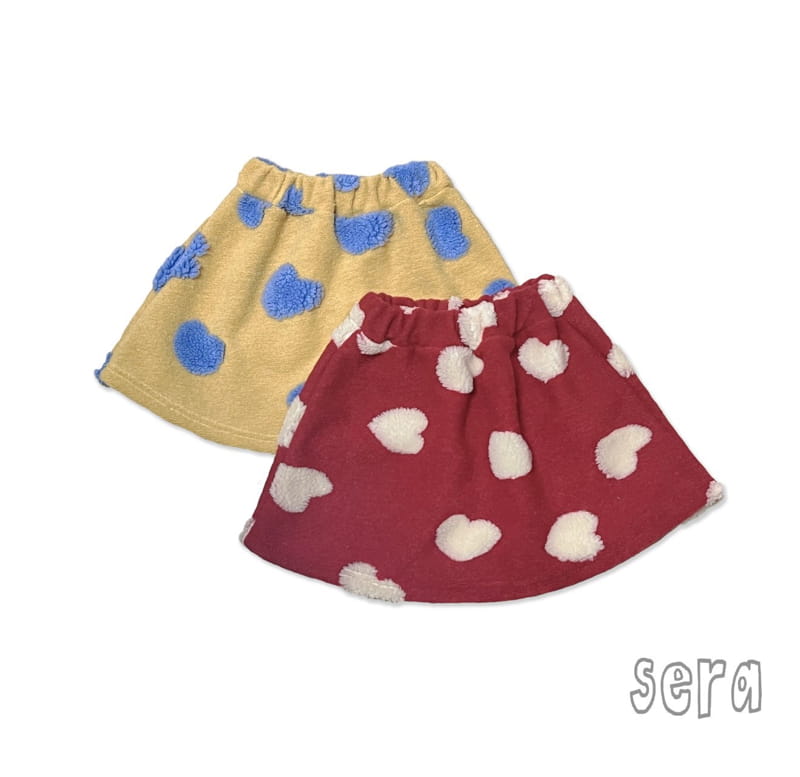 Sera - Korean Children Fashion - #childrensboutique - Heart Pom Pom Skirt - 10