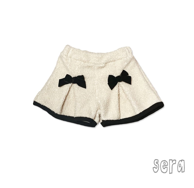 Sera - Korean Children Fashion - #childrensboutique - Ribbon Point Wrinkle Skirt Pants - 9