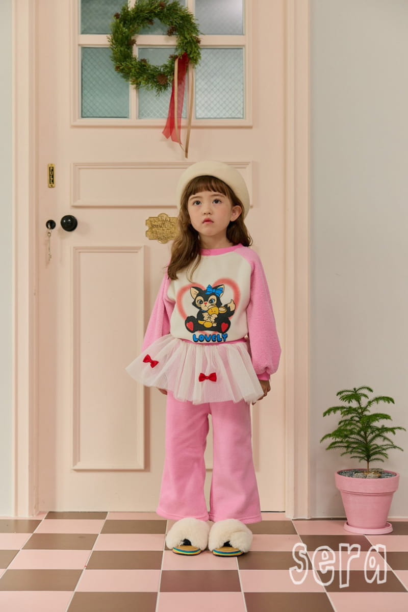 Sera - Korean Children Fashion - #childrensboutique - Kitty Fluffy Ragaln Sweatshirt - 3