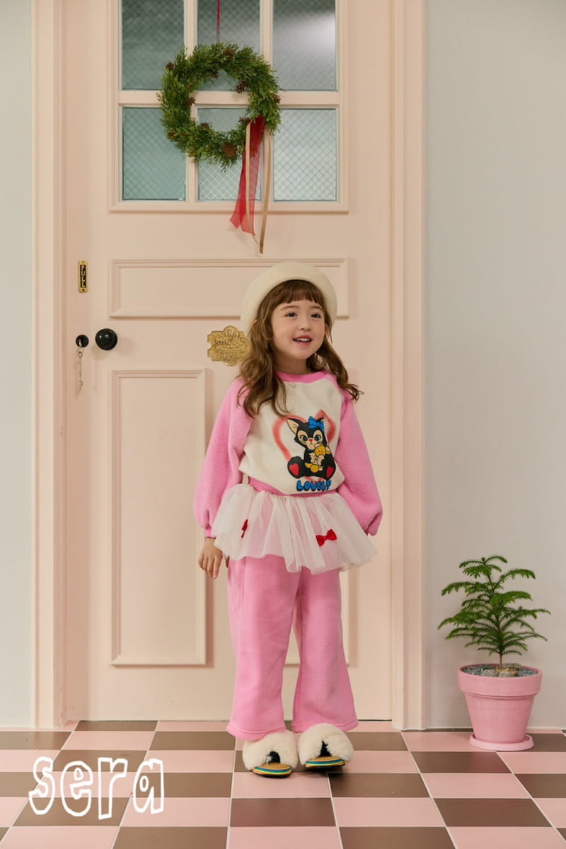 Sera - Korean Children Fashion - #childrensboutique - Kitty Fluffy Ragaln Sweatshirt - 4