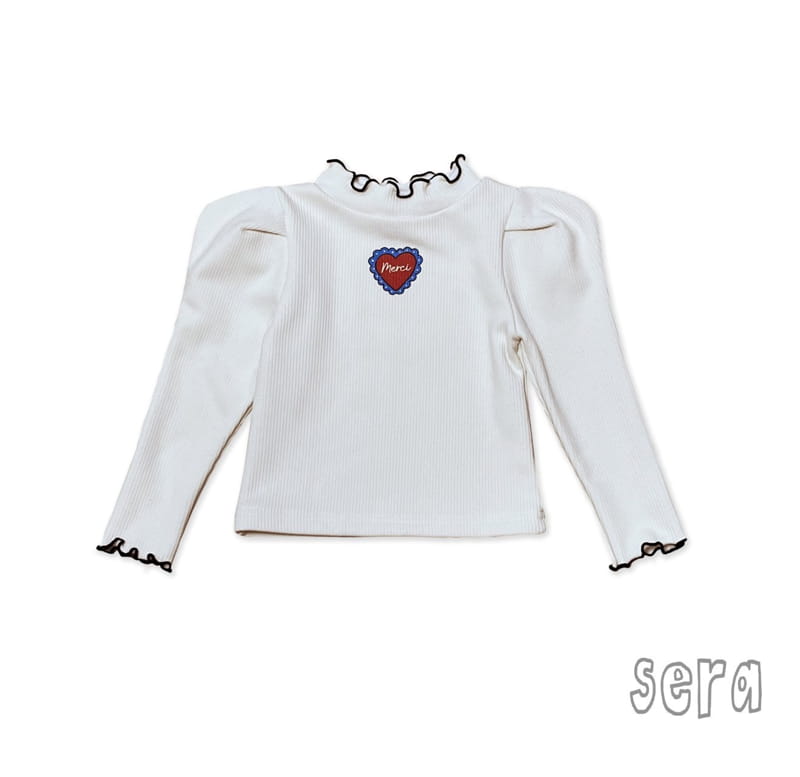 Sera - Korean Children Fashion - #designkidswear - Heart Point Rib Tee - 4