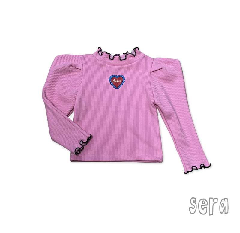 Sera - Korean Children Fashion - #fashionkids - Heart Point Rib Tee - 5