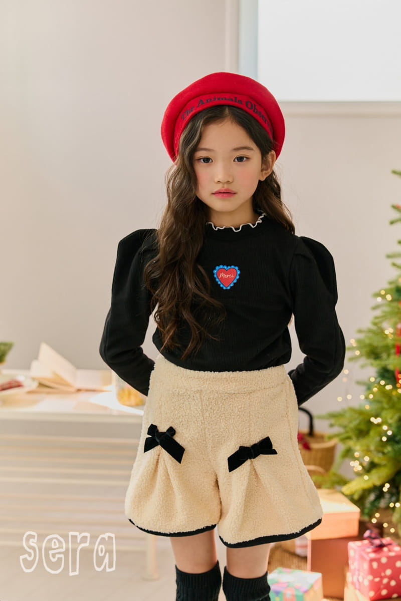 Sera - Korean Children Fashion - #minifashionista - Ribbon Point Wrinkle Skirt Pants - 3