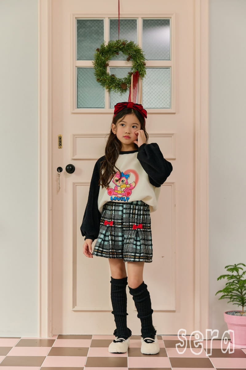 Sera - Korean Children Fashion - #minifashionista - Check Wrinkle Skirt Pants - 2