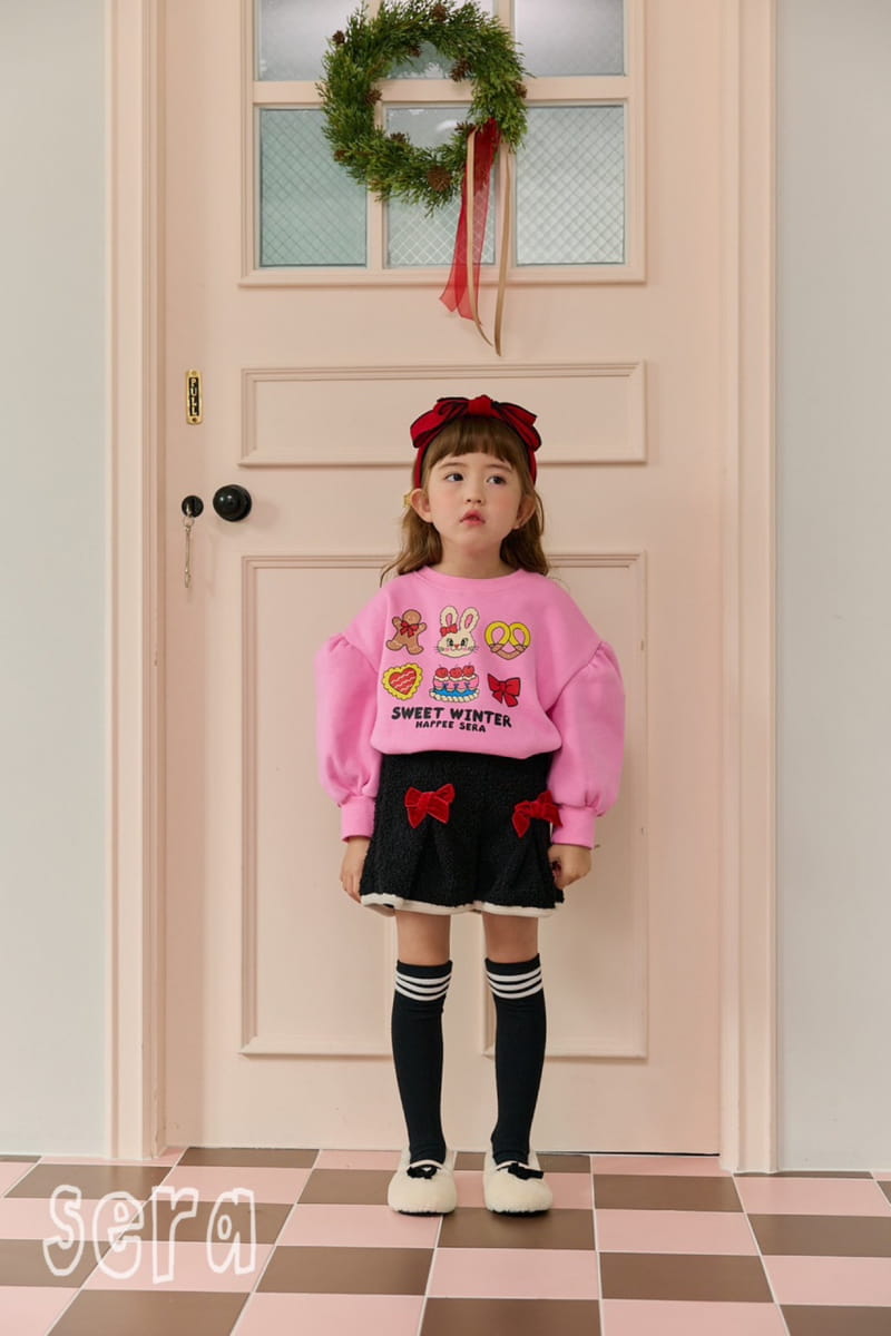 Sera - Korean Children Fashion - #minifashionista - Ribbon Point Wrinkle Skirt Pants - 4