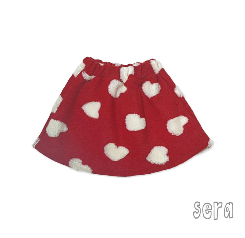 Sera - Korean Children Fashion - #stylishchildhood - Heart Pom Pom Skirt - 8