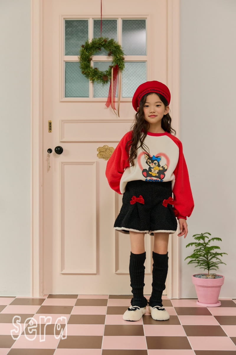 Sera - Korean Children Fashion - #stylishchildhood - Ribbon Point Wrinkle Skirt Pants - 7