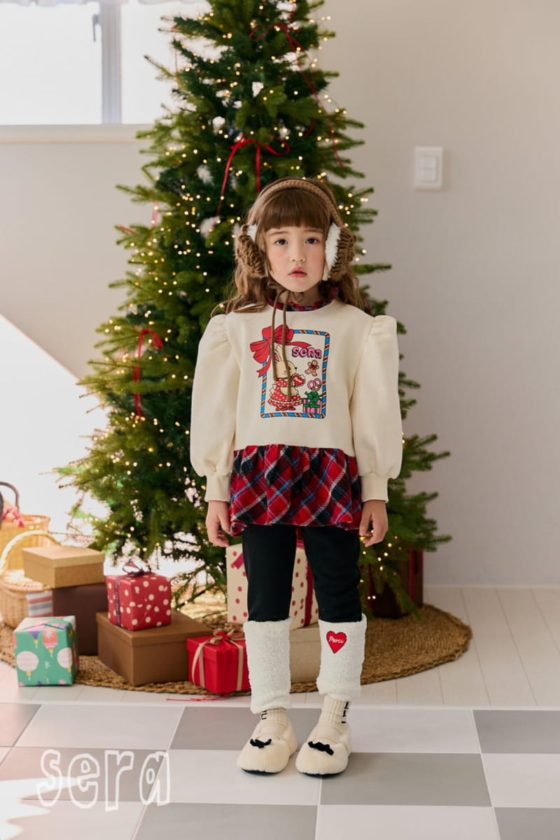 Sera - Korean Children Fashion - #stylishchildhood - Check Color Long Sweatshirt - 3