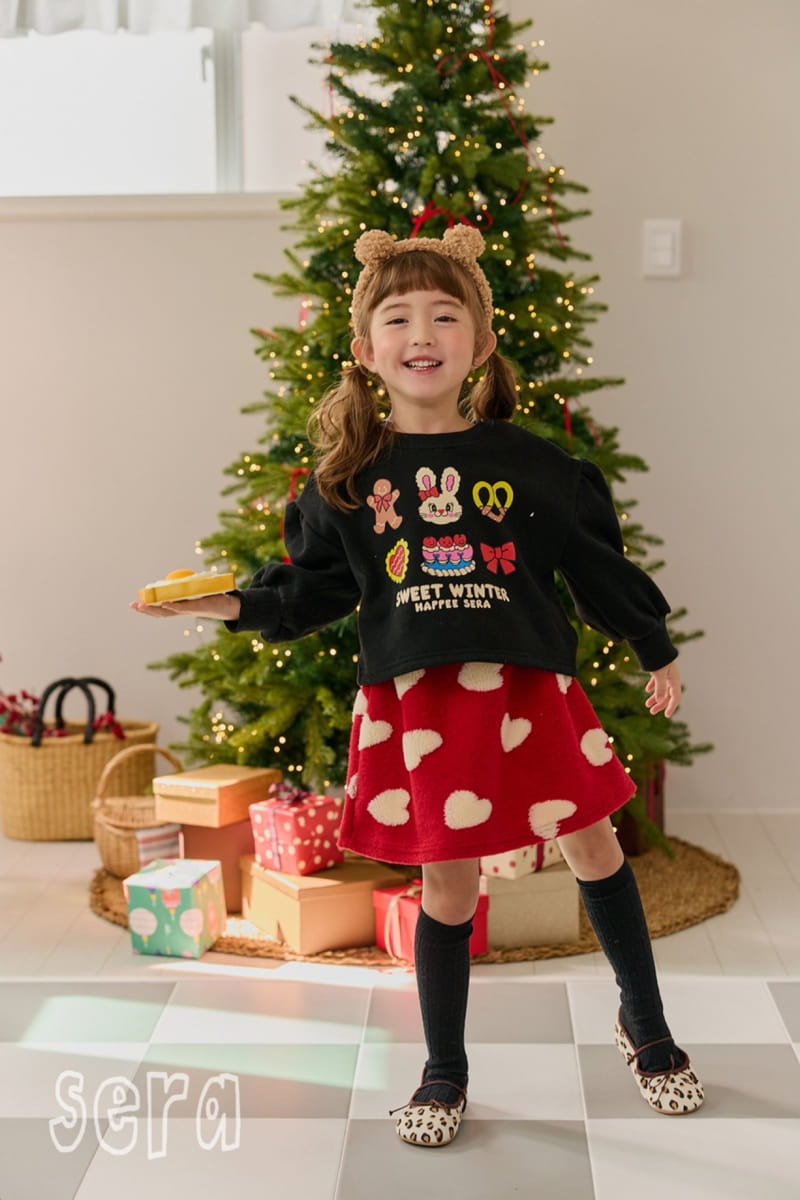 Sera - Korean Children Fashion - #stylishchildhood - Cookie Puff Sweatshirt - 2