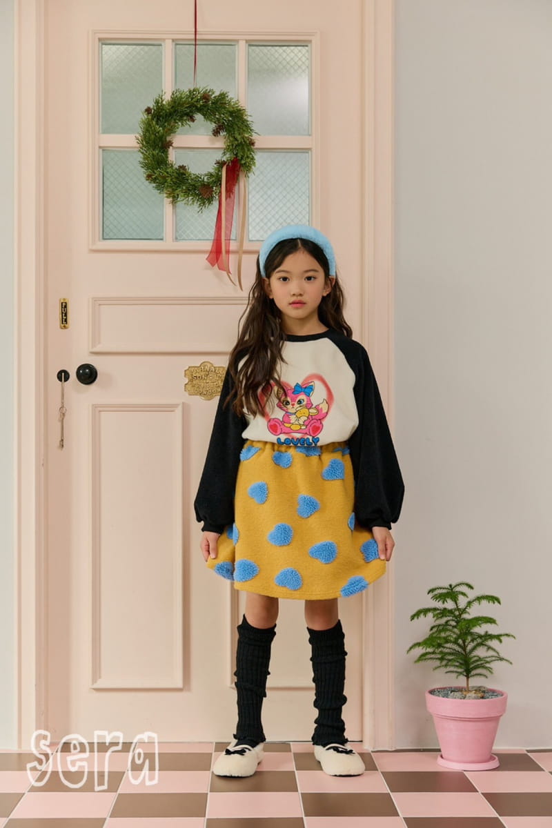 Sera - Korean Children Fashion - #todddlerfashion - Heart Pom Pom Skirt - 6