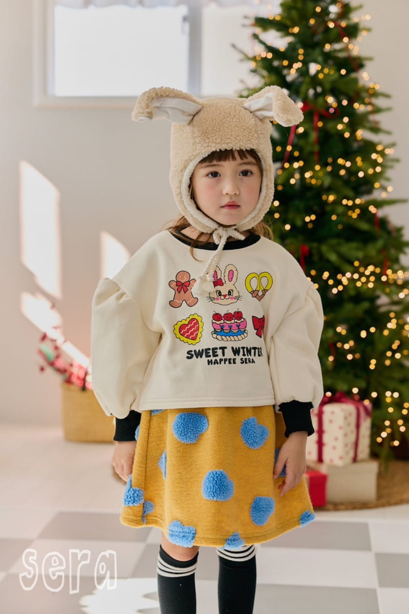 Sera - Korean Children Fashion - #toddlerclothing - Cookie Puff Sweatshirt