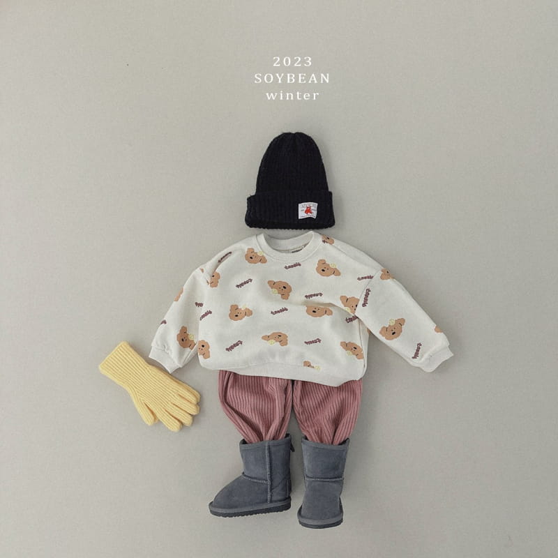 Soybean - Korean Children Fashion - #childofig - Fleece Puppy Sweatshirt