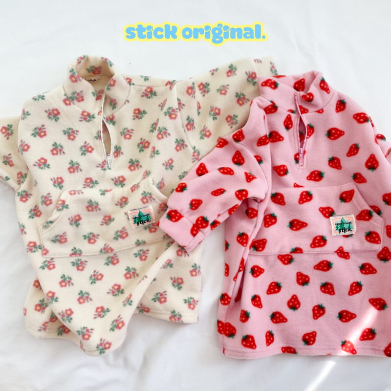 Stick - Korean Children Fashion - #minifashionista - Fleece One-piece - 6