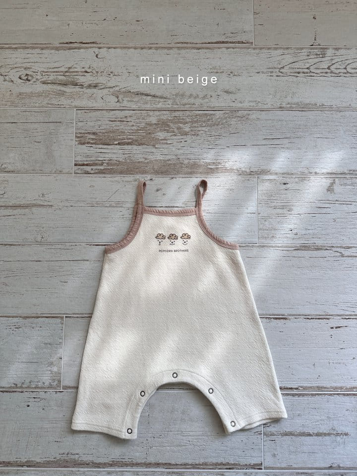 The Beige - Korean Baby Fashion - #babyboutique - Piping Sleeveless Bodysuit - 7