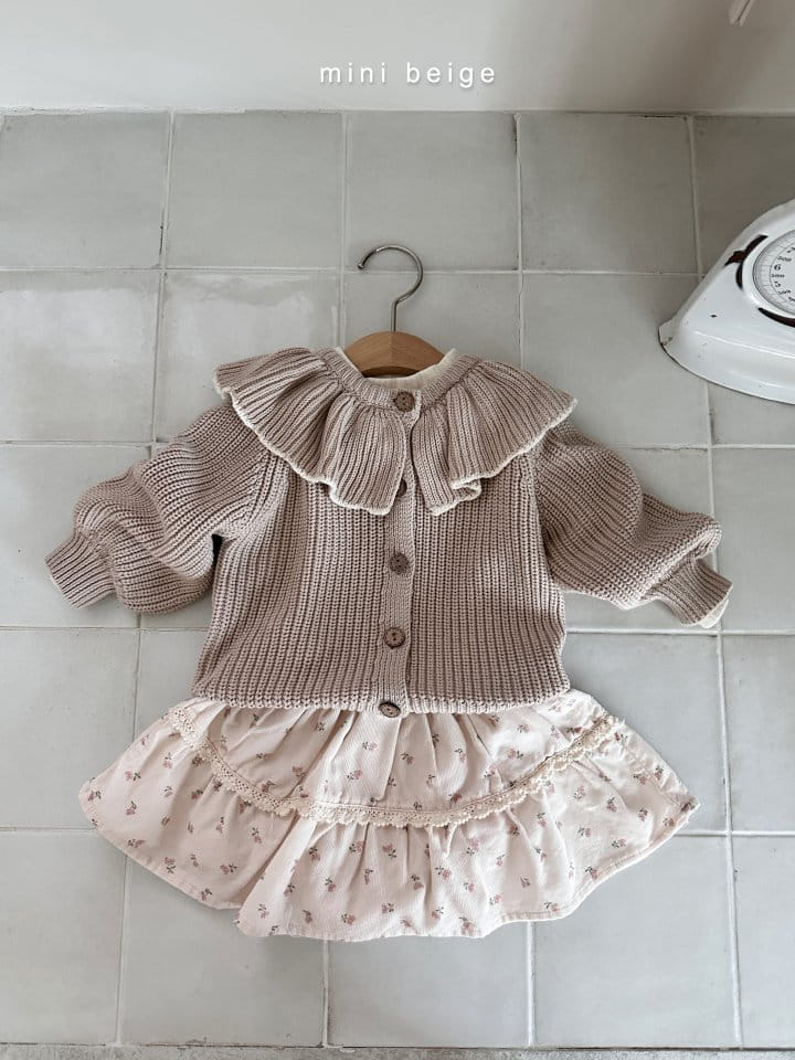 The Beige - Korean Baby Fashion - #babyboutique - Frill Knit Cardigan - 6