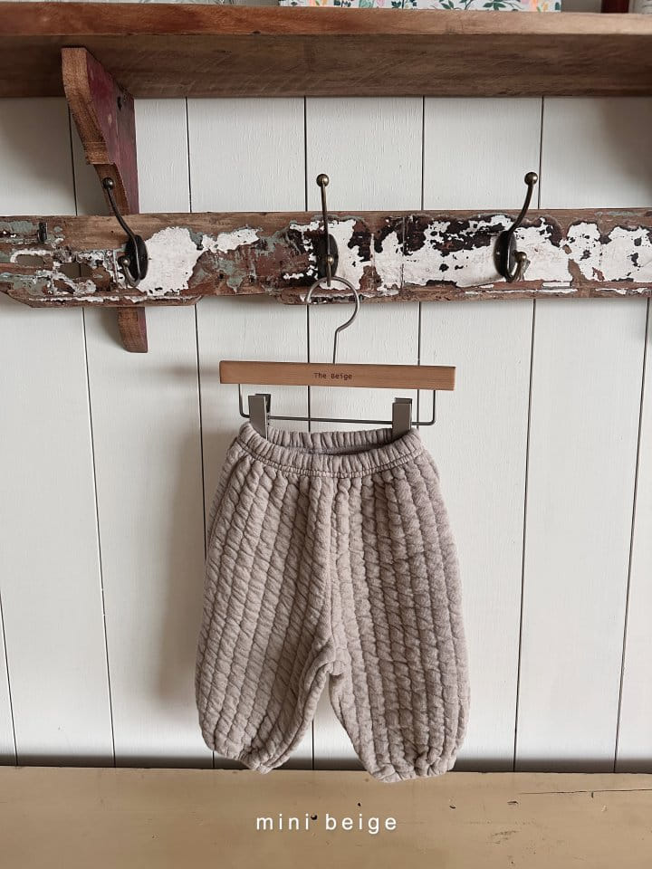 The Beige - Korean Baby Fashion - #babyfever - Quilting Pants - 5