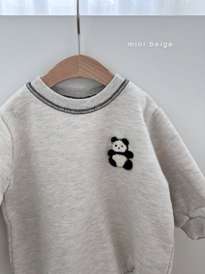 The Beige - Korean Baby Fashion - #babyfever - Terry Piping Bodysuit - 2