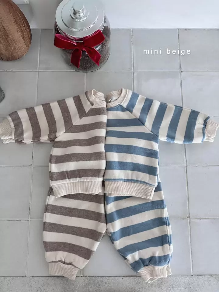 The Beige - Korean Baby Fashion - #babygirlfashion - Stripes Set