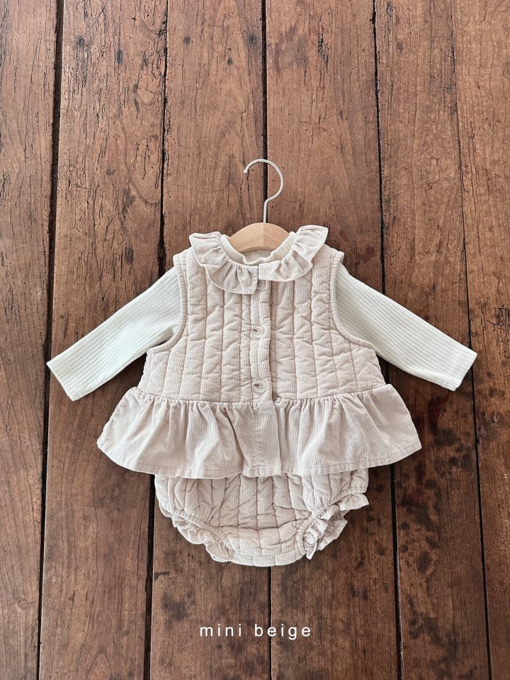 The Beige - Korean Baby Fashion - #babylifestyle - Quilting Bloomer - 6