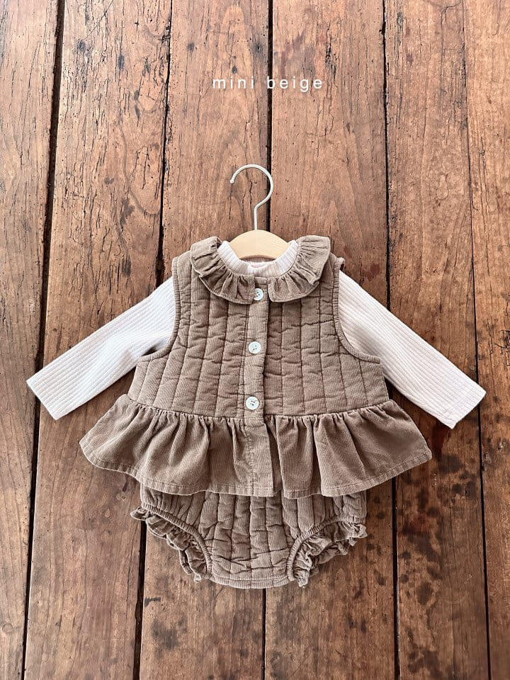 The Beige - Korean Baby Fashion - #babyootd - Quilting Bloomer - 8