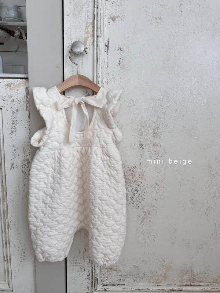 The Beige - Korean Baby Fashion - #babyootd - Back Ribbon Bodysuit