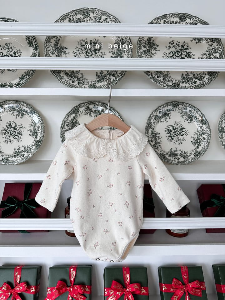 The Beige - Korean Baby Fashion - #babyootd - Collar Bodysuit