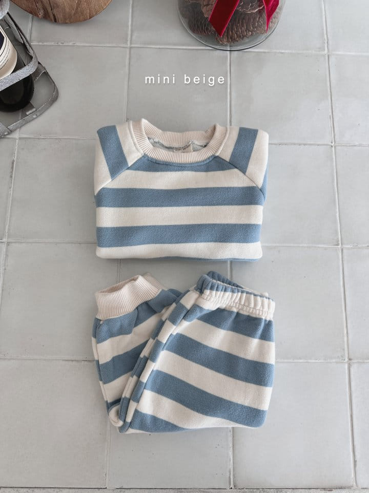 The Beige - Korean Baby Fashion - #babyoutfit - Stripes Set - 5