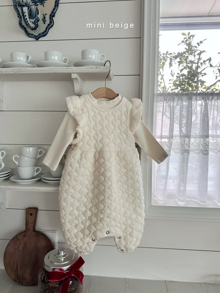 The Beige - Korean Baby Fashion - #babyoutfit - Back Ribbon Bodysuit - 2