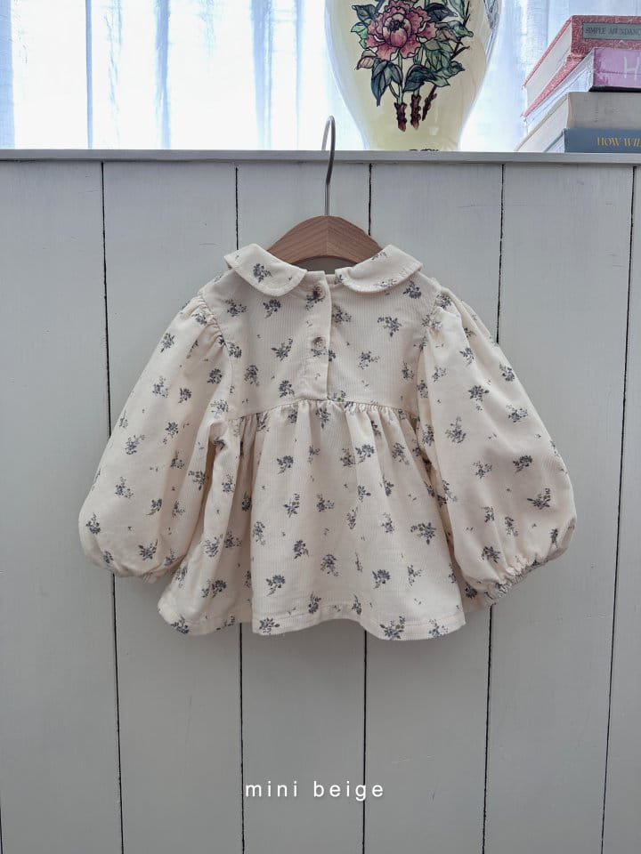 The Beige - Korean Baby Fashion - #babyoutfit - Collar Smocked Blouse - 3