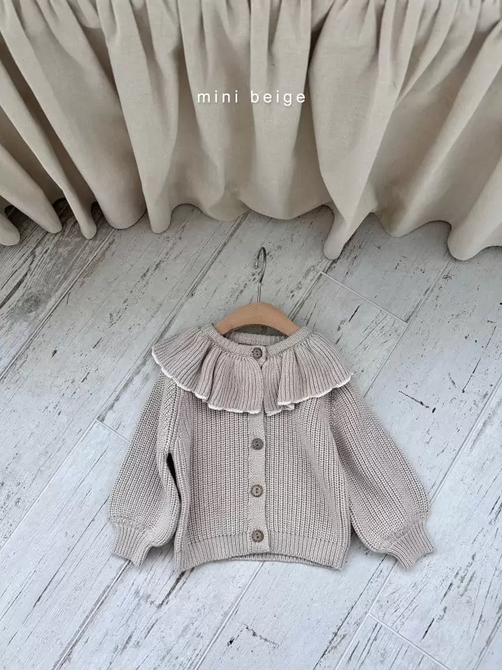 The Beige - Korean Baby Fashion - #babyoutfit - Frill Knit Cardigan