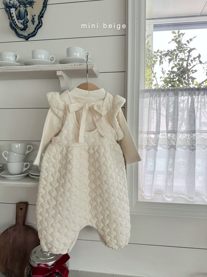 The Beige - Korean Baby Fashion - #babyoutfit - Back Ribbon Bodysuit - 4