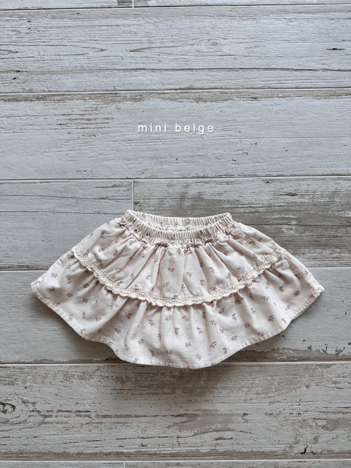 The Beige - Korean Baby Fashion - #onlinebabyboutique - Lace Skirt Bloomer - 2