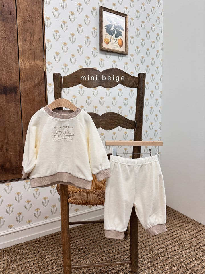 The Beige - Korean Baby Fashion - #onlinebabyshop - Veloure Set - 2