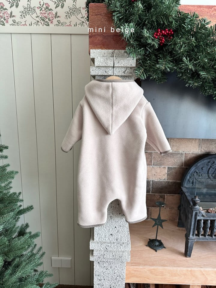 The Beige - Korean Baby Fashion - #onlinebabyshop - Hoody Bodysuit - 3