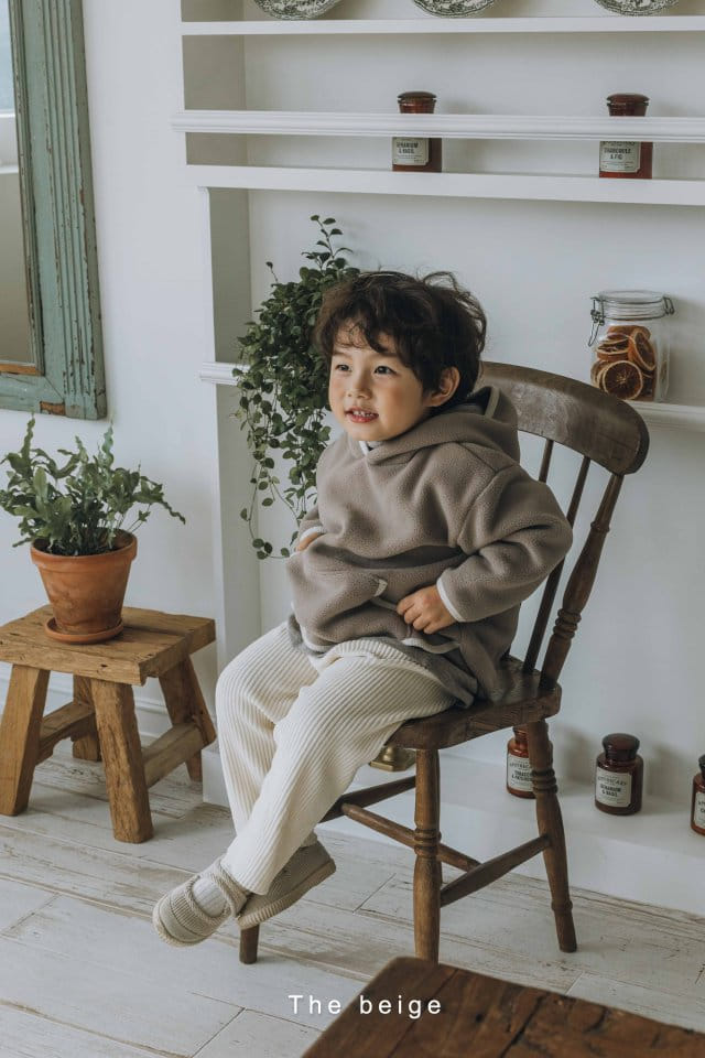 The Beige - Korean Children Fashion - #kidsstore - Fleece Hoody Tee - 10