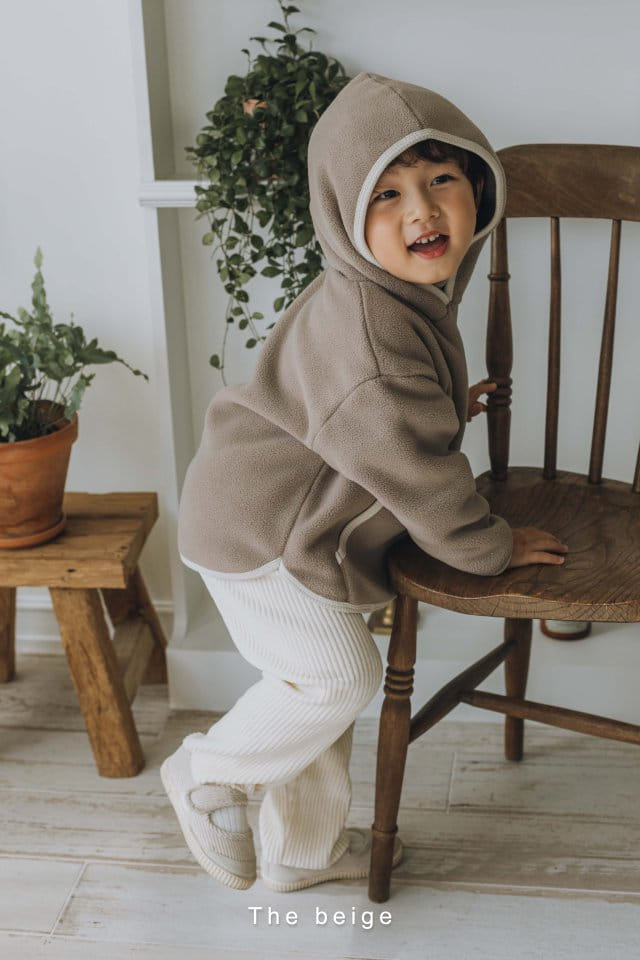 The Beige - Korean Children Fashion - #kidzfashiontrend - Fleece Hoody Tee - 11