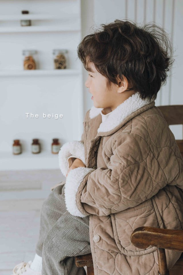 The Beige - Korean Children Fashion - #magicofchildhood - Rib Quilting Coat - 7