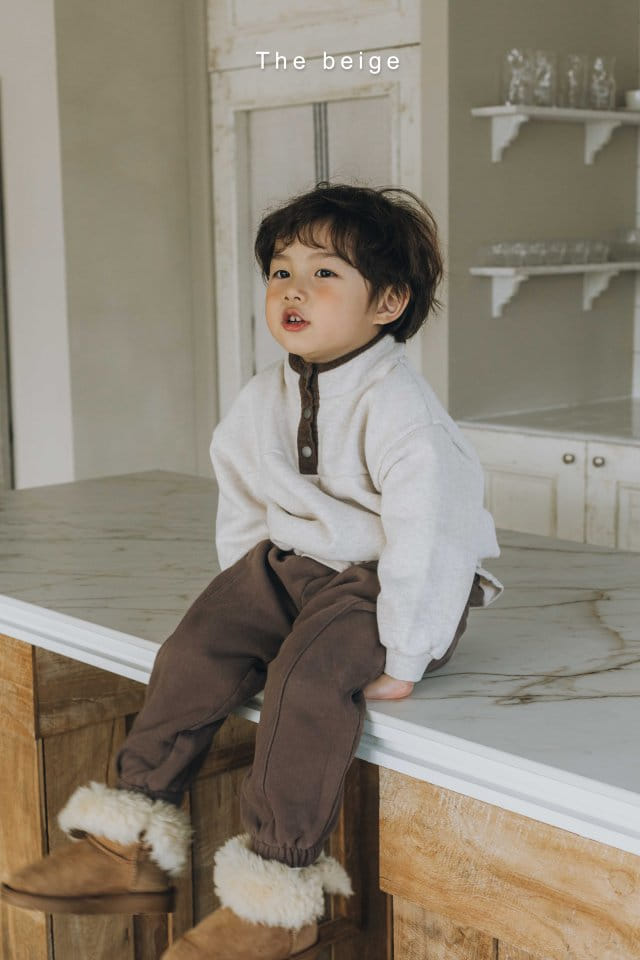 The Beige - Korean Children Fashion - #magicofchildhood - Terry Slit Pants - 2